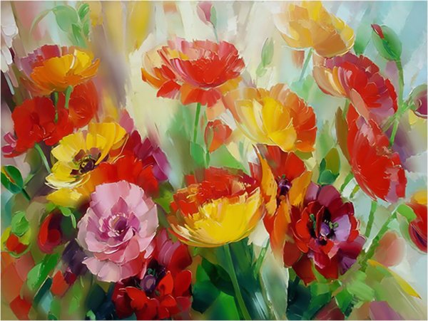 Живопись мастихином картины Александра Сергеева