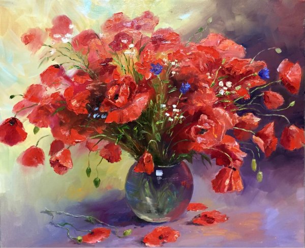 Маковая живопись художница – Валерия Филатова