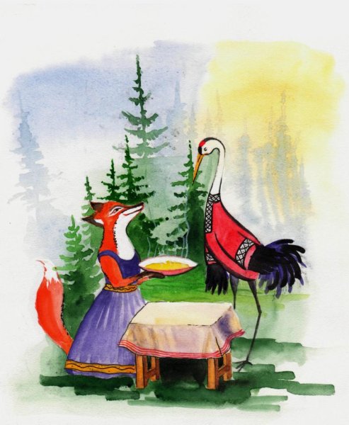 Сказзкп лиса и Журавлик