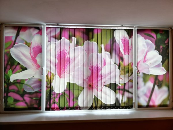 Жалюзи в цветочек