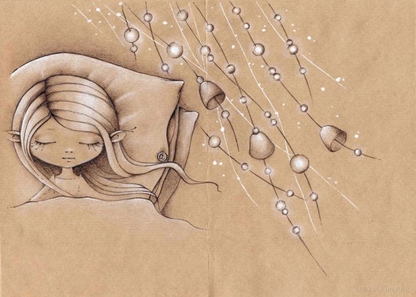 Зарисовки на крафтовой бумаге