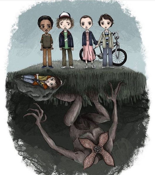ОСД рисунок stranger things
