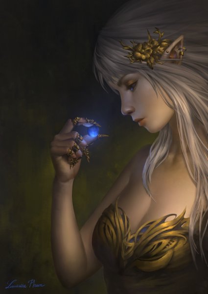 Принцесса эльфов арт Forsaken World