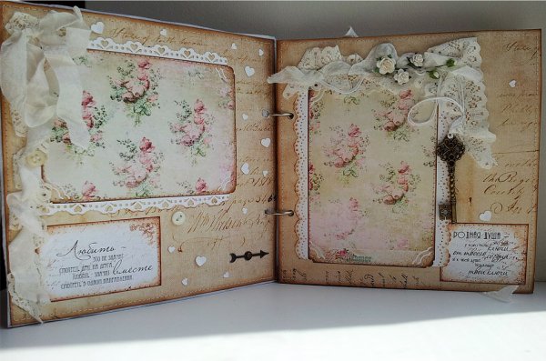 Семейный альбом в стиле Скрапбукинг