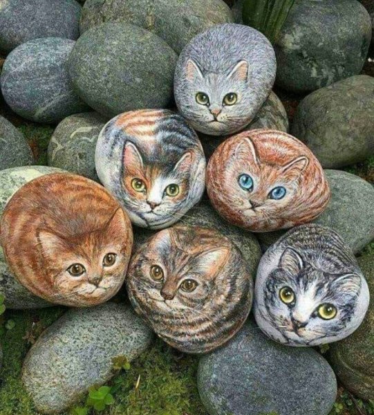 Рисование на гальке