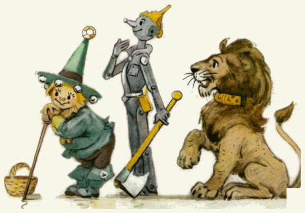 Элли Страшила Лев и Железный дровосек