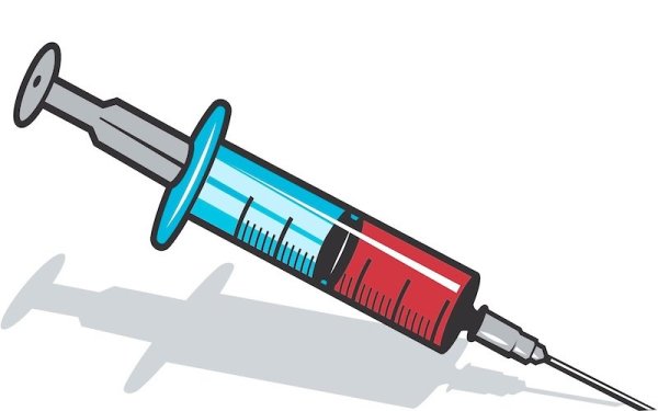 Шприц с каплей