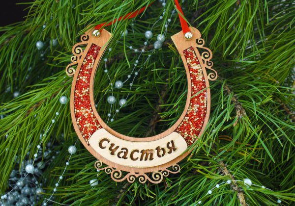 Красивая подкова на счастье