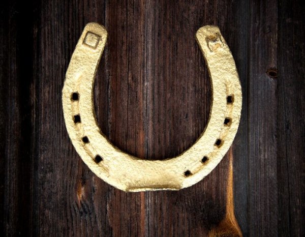 Золотая подкова на удачу