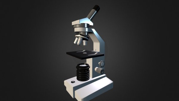 3д модель микроскопа