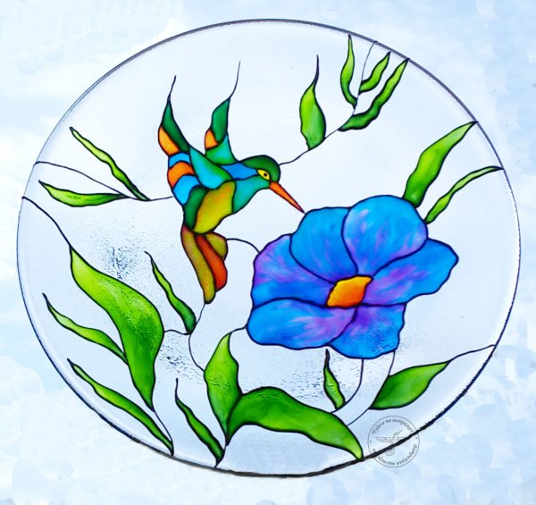 Витраж цветы