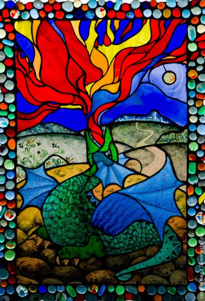 Витражи на стекле