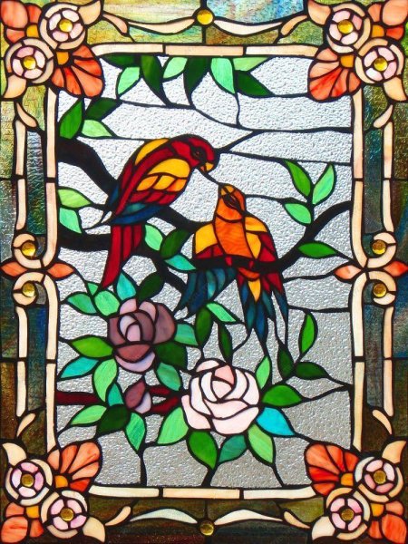 Классический (наборный или мозаичный) витраж