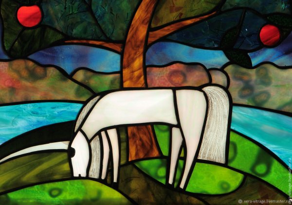 Цветные витражи из стекла