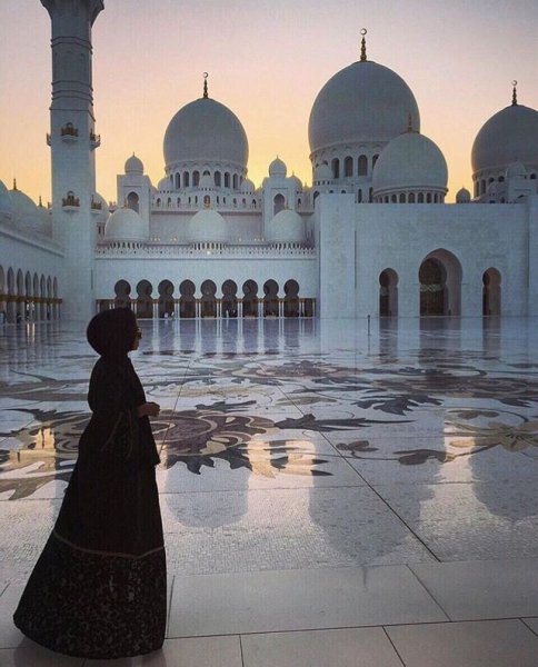 Мечеть шейха Зайда ночью