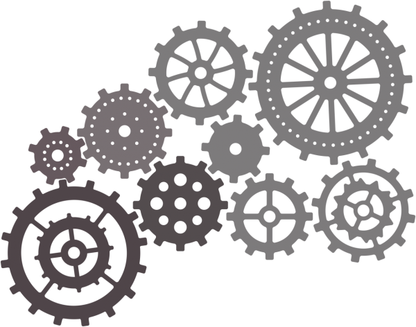 Стилизованная шестеренка