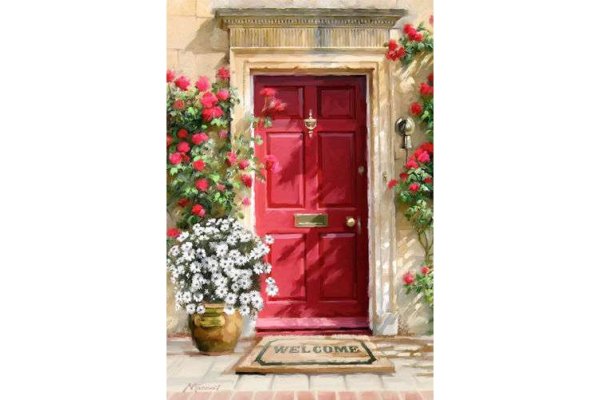 Картина по номерам дверь