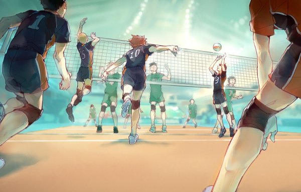 Волейбол аниме Haikyuu