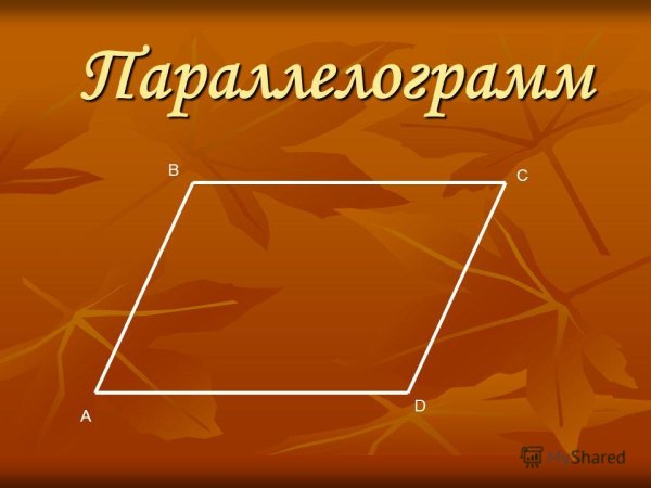 Изображение параллелограмма