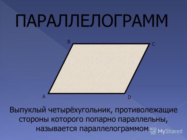Геометрические фигуры параллелограмм
