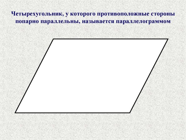 Трапеция это параллелограмм