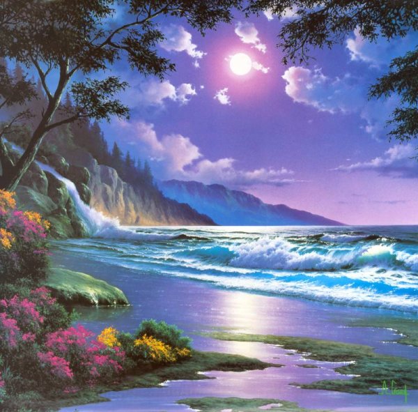 Море живопись Anthony Casay