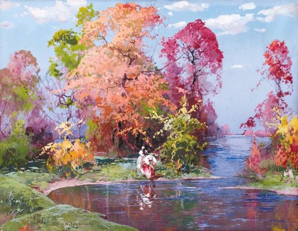 Степан Колесников картины темпера