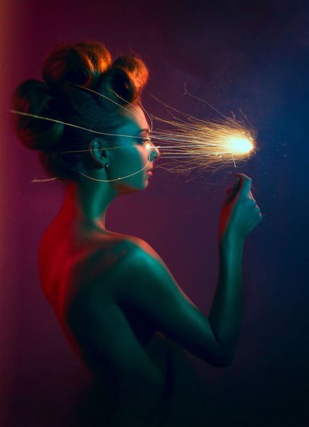 Портреты с необычным светом