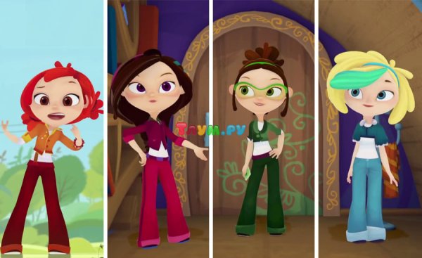 Алёнка и Снежка из сказочного патруля