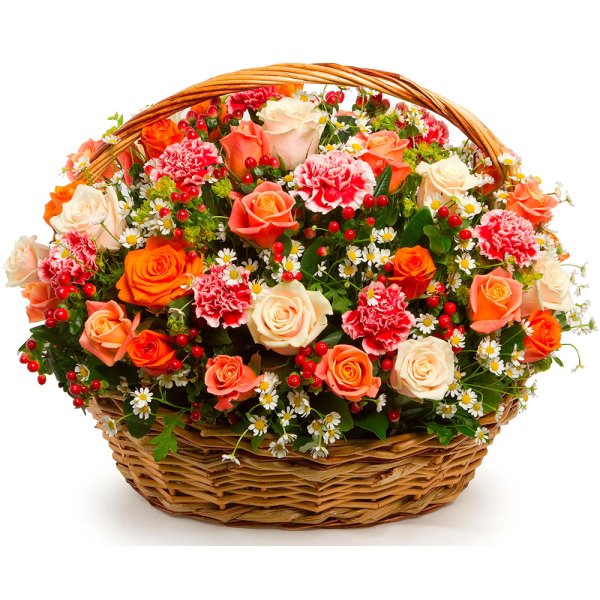 Корзина с цветами