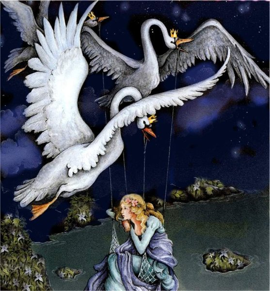 Дикие лебеди Андерсен