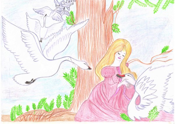 Дикие лебеди сказка Андерсена