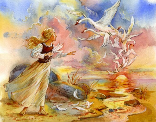 Дикие лебеди Андерсен