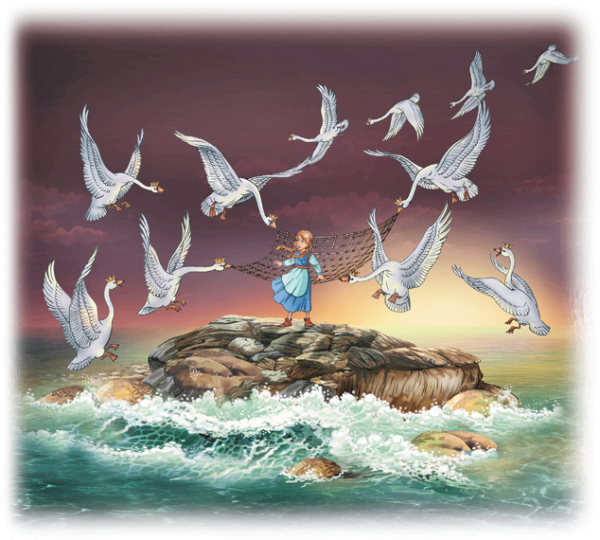 Дикие лебеди сказка Андерсена