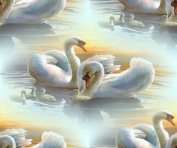 Лебеди для декупажа