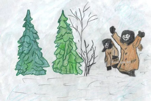 Рисунки к рассказу Гайдара Чук и Гек