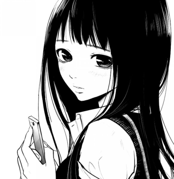 Черно белые рисунки аниме