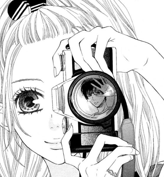 Девушка с фотоаппаратом арт