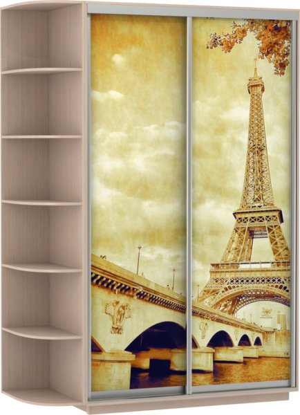 Шкаф-купе хит Байкал (Рамир) 120 (экспресс Slide) 46 с фотопечатью