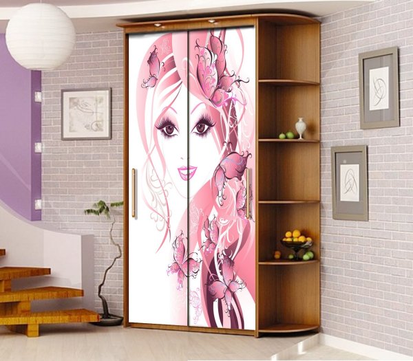 Шкаф купе для девочки