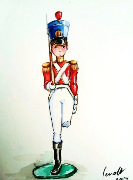 Стойкий оловянный солдатик иллюстрации