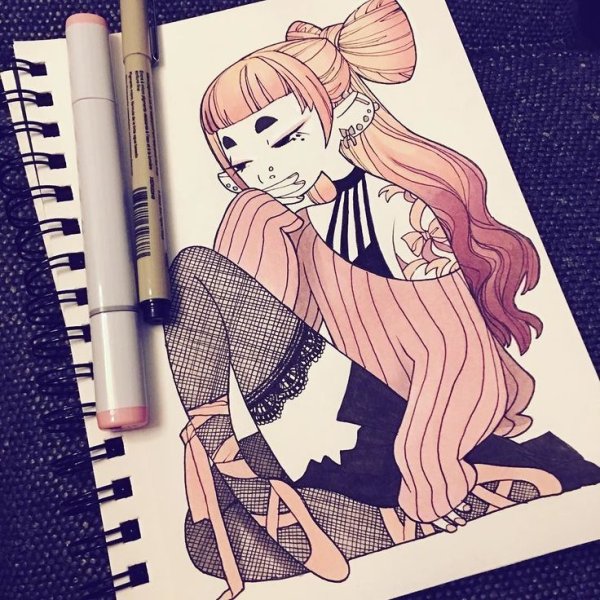 Рисунки для срисовки в скетчбук