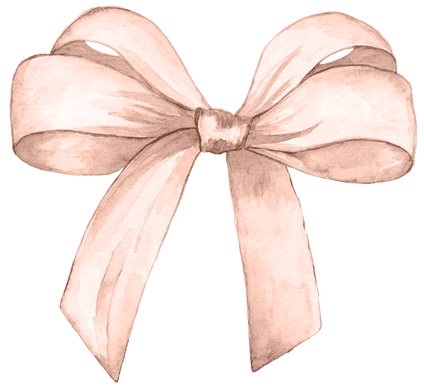 Розовый бант