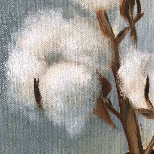 Хлопок картина маслом