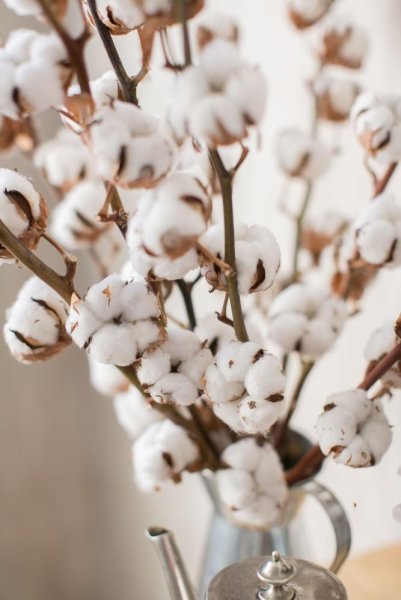 Хлопок в интерьере