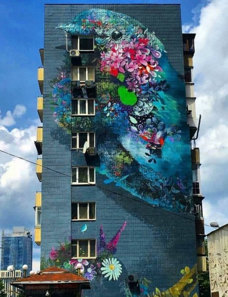 Арт мурал стрит арт
