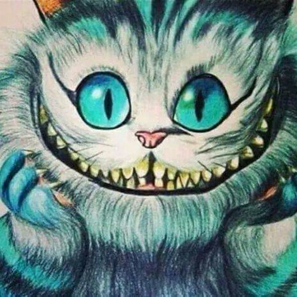 Чеширский кот из Алисы улыбка