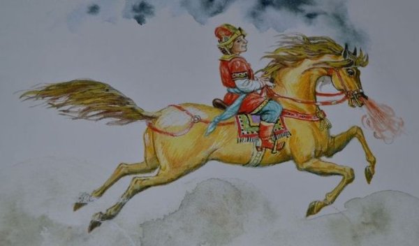 Иллюстрация к сказке Сивка бурка