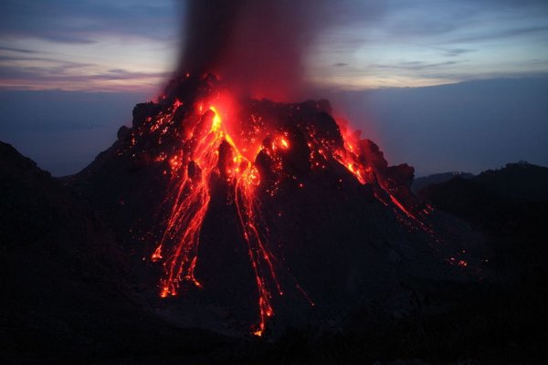Eruption вулкан