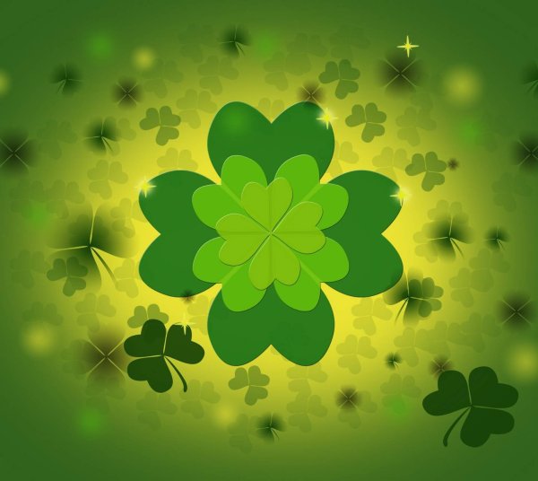 Четырехлистный Клевер на удачу